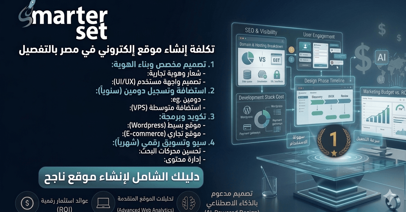 تكلفة إنشاء موقع إلكتروني في مصر بالتفصيل