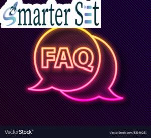 glowing neon line speech bubble with text faq vector 32148261